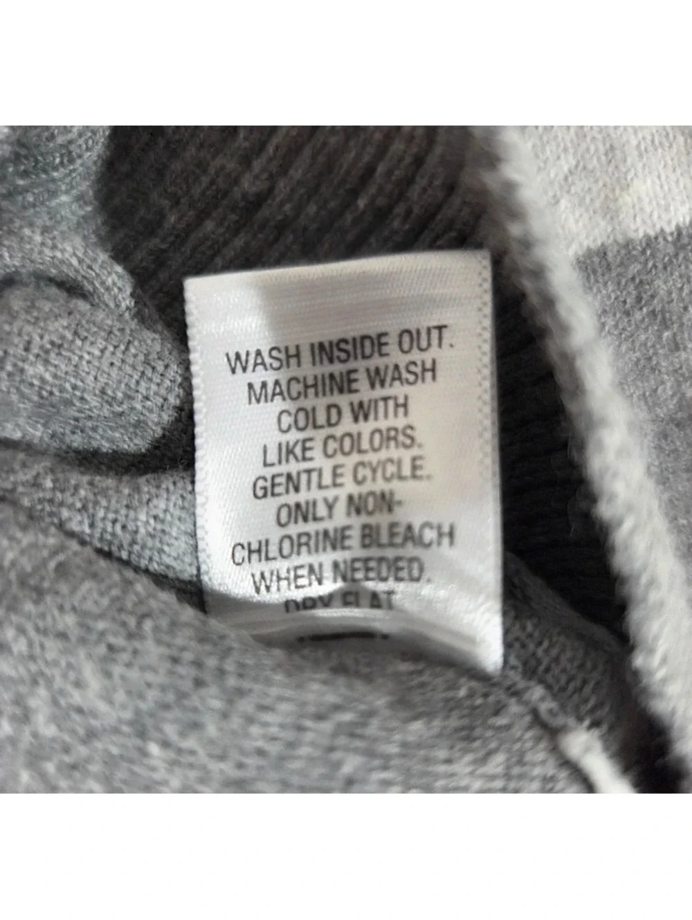 Sonoma Lifestyle Men's Gray Striped Crewneck Cotton Sweater Size L #1563